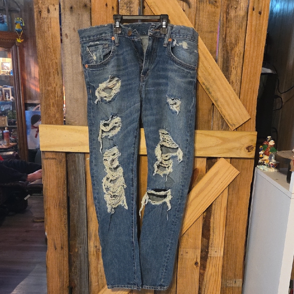 Denim & Supply Ralph Lauren Ripped Blue Jeans